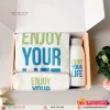 Set túi vải, ví canvas và bình giữ nhiệt